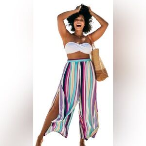 Swimsuits for All Mara Beach Pant With Side Slits Sz 22/24